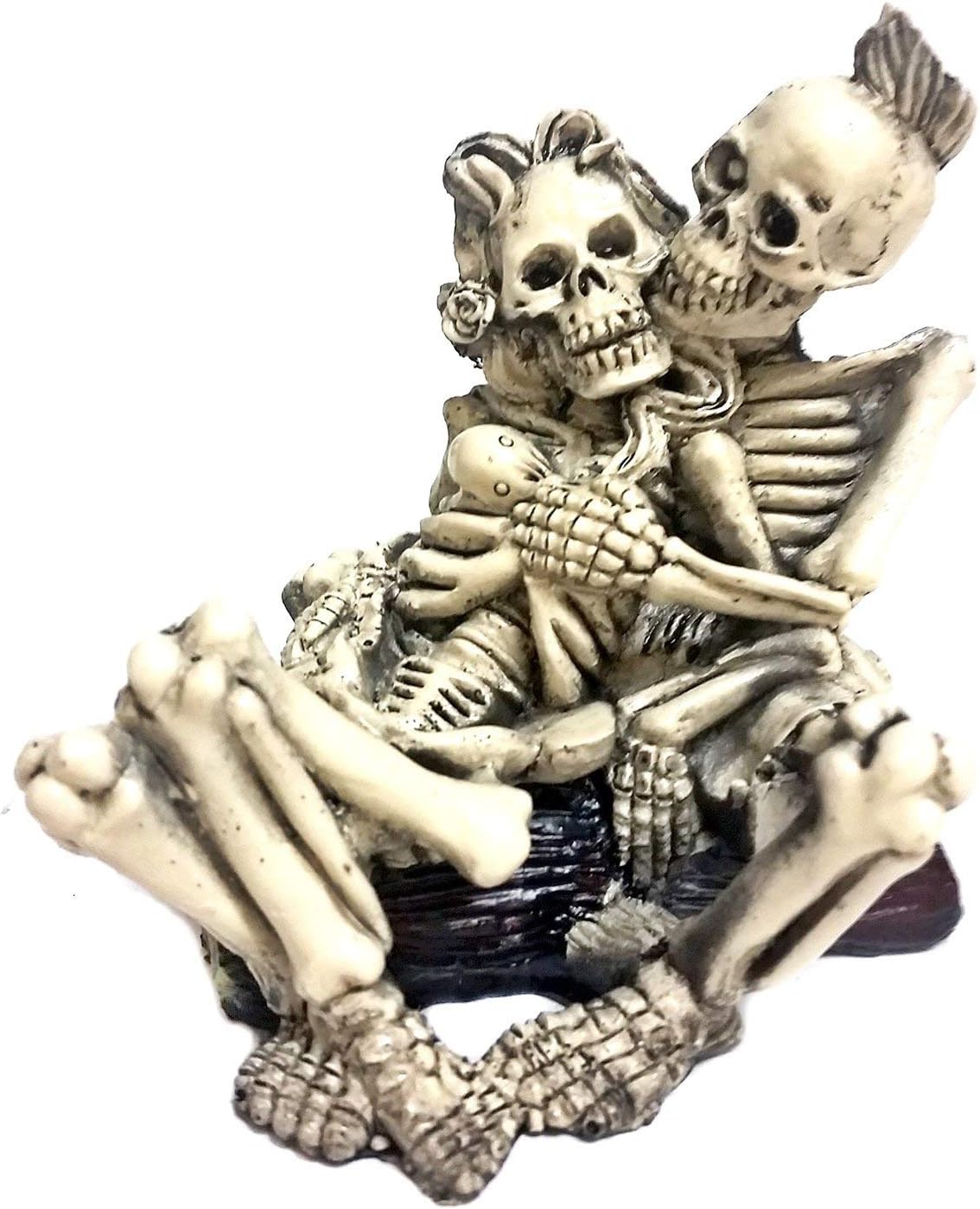 Best Skeleton Skull Statue Home Halloween Decorations Decor Gothic Sculpture Statuary
