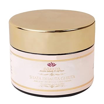 Svarasya Shata Dhauta Ghrita - Natural Desi Ghee Skin Moisturizer (100 Times Washed Ghee) - 50 Gms
