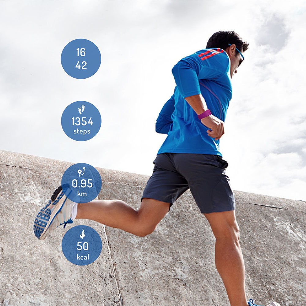 LINGYUE Heart Rate Monitor Smart Band Smart Wristband Fitness Tracker Smart Bracelet for IOS Android H30 (Purple)