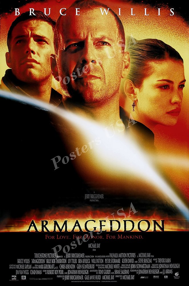 Posters USA - Bruce Willis Armageddon Movie Poster GLOSSY FINISH - FIL059 (24" x 36" (61cm x 91.5cm))