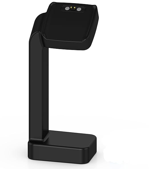 Pebble Time Stand Charger Cradle, XIEMIN Replacement USB Charging Station Matte Surface Dock for Pebble Time Watch (Black)