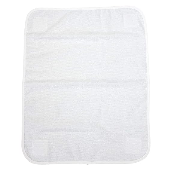 TupTam Ersatztuch für Wickelauflagen - Klettverschluss, Farbe: Weiß, Größe: 44x58cm (Größen 70x70, 76x76)