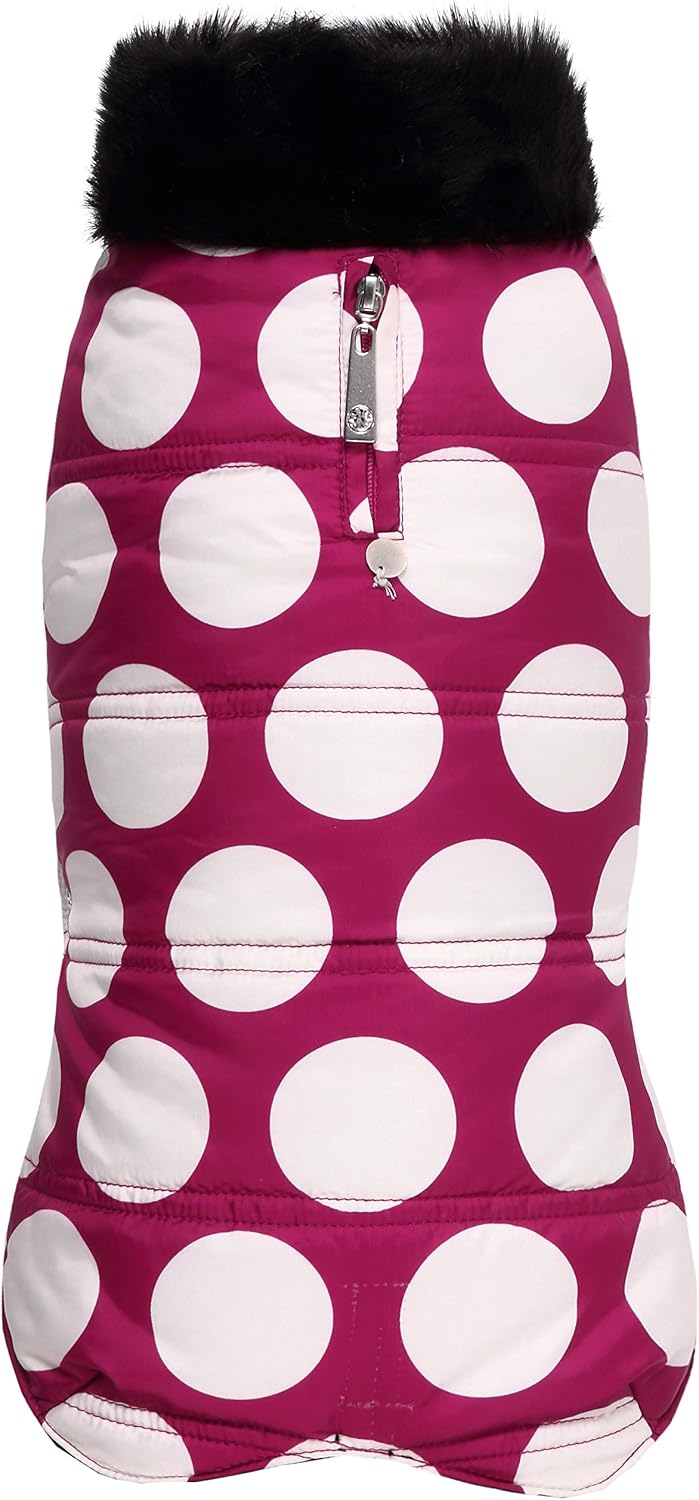 Wouapy 727728 Bubble Dog Coat, Size 28, Pink