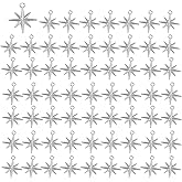 GUZUHUKU 100Pcs North Star Charms, Mini Jewelry Making Charms, North Star Charms Necklace for Making Gorgeous and Personalized Artwork