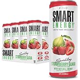 C4 Smart Energy Drink, Energy &amp; Focus, Strawberry Guava, 12 Pack | 200mg natural caffeine, Cognizin citicoline &amp; green tea extract for energy, focus and alertness.