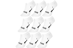 Kit 9 Pares de Meia Puma Cano Baixo Sapatilha Invisível Soquete Esportiva Feminina Adulto