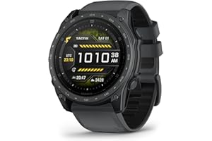 Garmin tactix® 8 – 51mm Cerakote, Premium Tactical GPS Smartwatch, AMOLED Display, Applied Ballistics® Solver, Slate Gray Pre