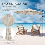 maxant Replacement Parasol Canopy 2.7m 6 Rib Garden Umbrella Cover view 4