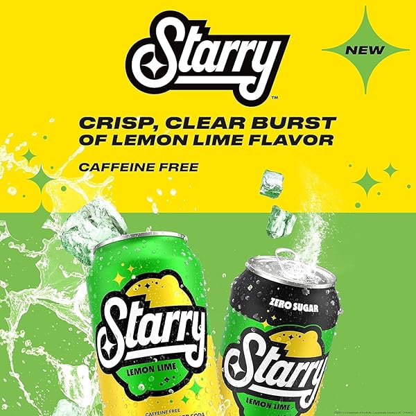STARRY ZERO SUGAR VARIETY PACK, (STARRY ZERO SUGAR, STARRY ZERO SUGAR CRANBERRY BLIZZ), 12 FL OZ CANS (PACK OF 18)