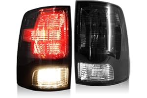 MAYELLO Paire de feux arrière fumés avec ampoules pour Dodge Ram 1500/2500/3500, Ram 1500 Classic 2009-2018, compatible avec 