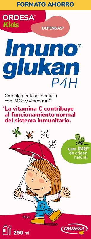 P4H Jarabe 250ml | 250ml | Complemento Alimenticio con Vitamina C para Fortalecer las Defensas de Niños para los más Pequeños y Adultos