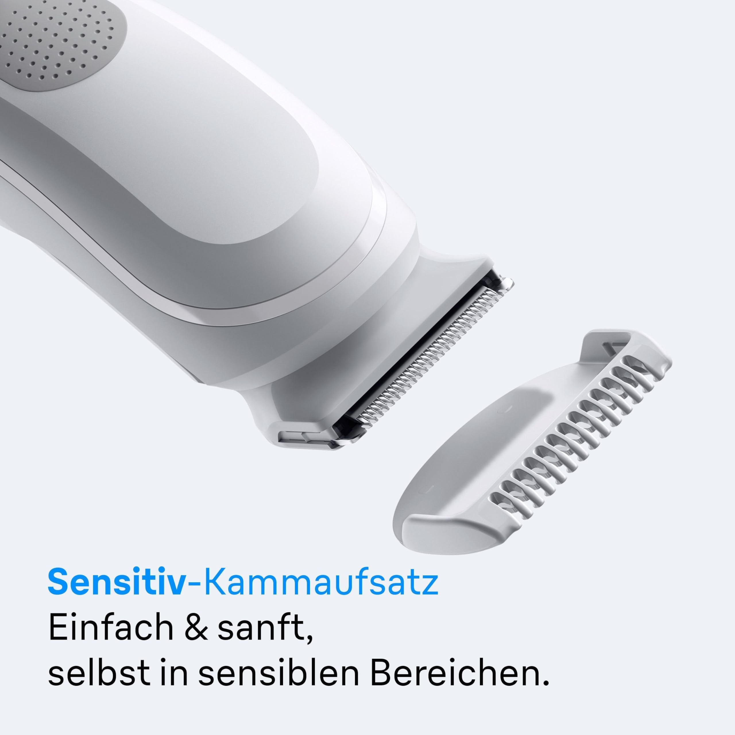 Braun Bodygroomer Series 3, Elektrischer Körperrasierer Herren mit 3 Zubehörteile, Kabelloser Trimmer für Intimbereich und Körper, 80 Min Akku, Wasserdichter Körperhaartrimmer, BG3530, Grau 4