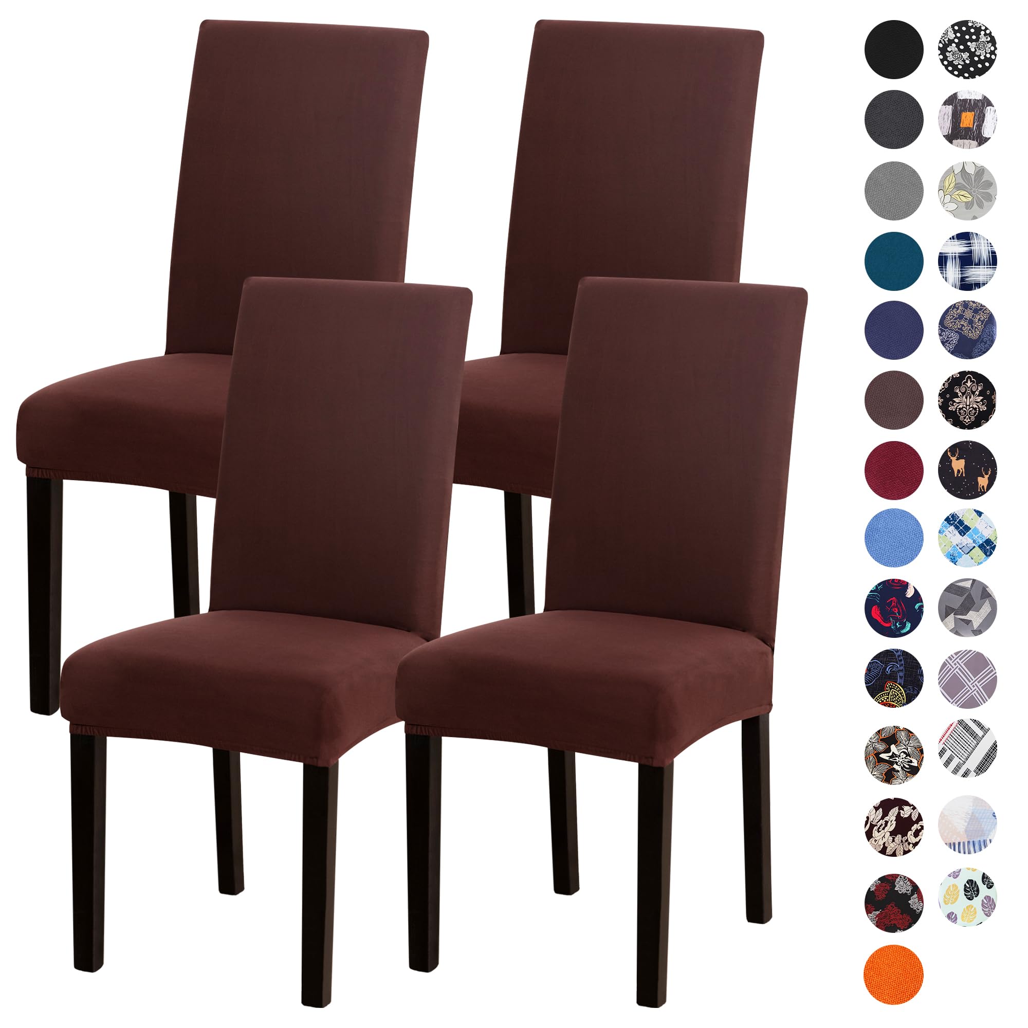Sufdari Dining Chair Covers,Kitchen Chair Cover,Parsons Chair Slipcover ...