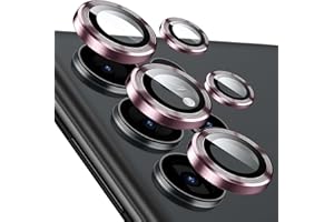 KUXNGUYI Phone Camera Lens Protector compatible with Samsung Galaxy S25 Ultra [1 Set ], Individual Lens Protectors, Scratch-Resistant Ultra-Thin Tempered Glass with Aluminum Edging, S25Ultra 25Ultra 5G [Case Friendly] (Rose Gold, Galaxy S25 Ultra)