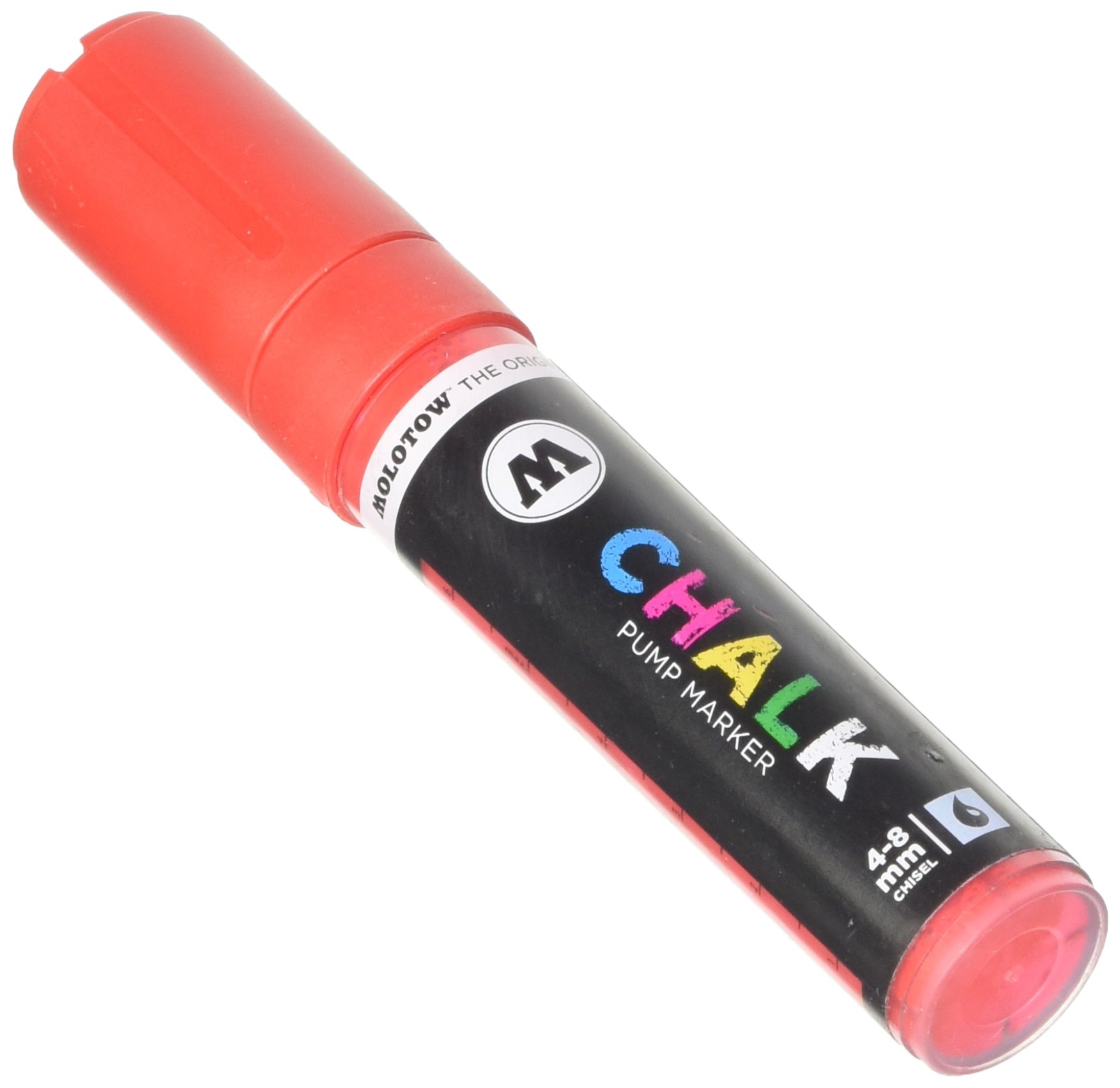 Molotow MO328003 Chalk Marker, Refillable, 4-8 mm (Pack of 1, Red