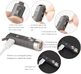 RovyVon A1 Keychain Torch 650 Lumen EDC USB C Rechargeable Five Modes view 5