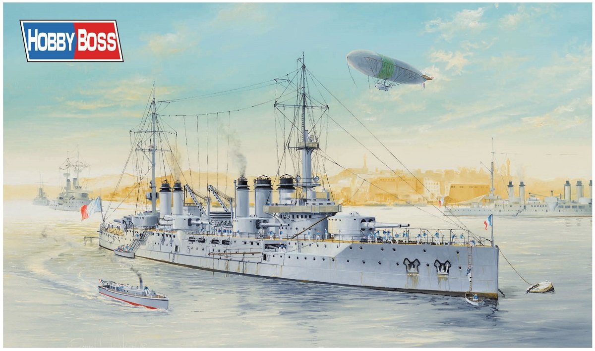 Hobbyboss 86504 "French Navy Pre-Dreadnought Battleship Voltaire Plastic Model Kit, 1:350 Scale