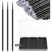 400 Pcs Micro Applicator Brushes,JASSINS Microswabs for eyelash extensions,Disposable 2mm Precision Mascara swab,For Cleaning