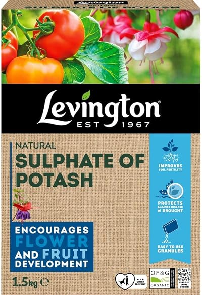 Levington Natural Sulphate of Potash for Flower & Fruit Development 1.5kg