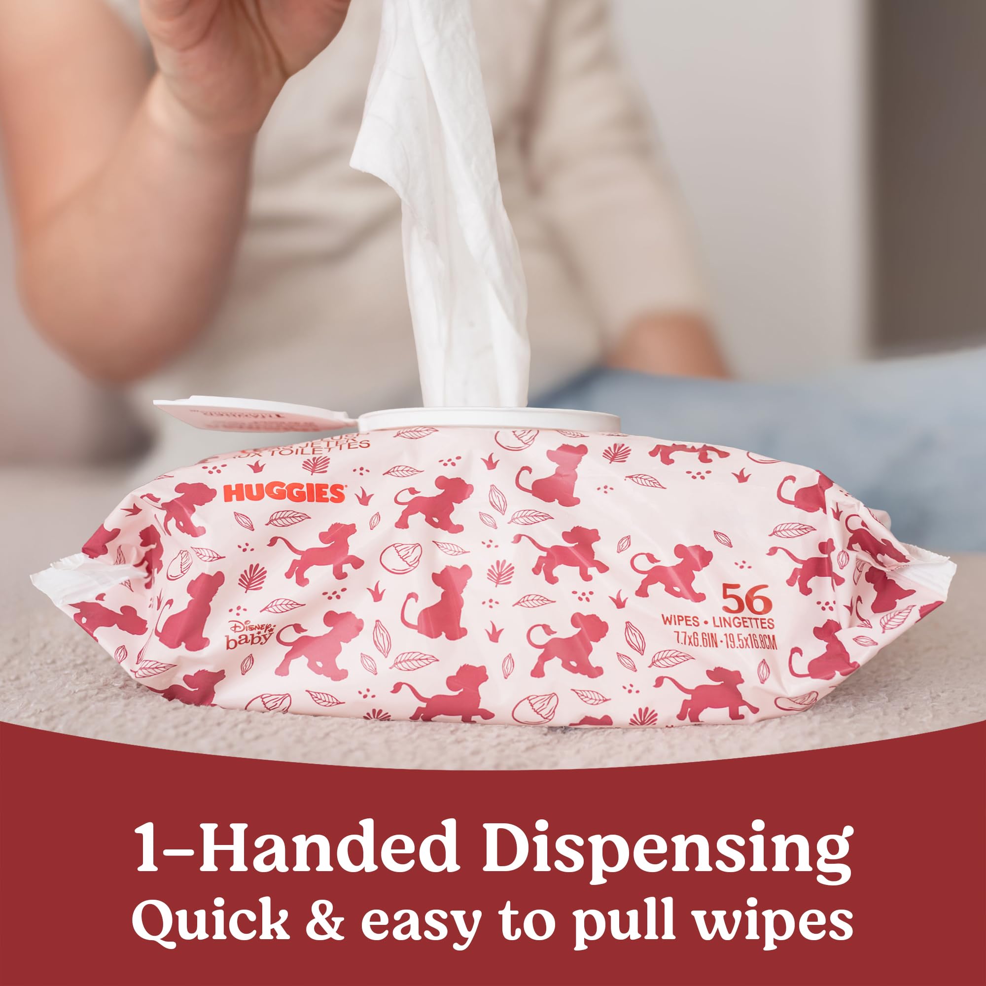 Huggies Nourish Scented Baby Wipes, 10 Push Button Packs (560 Wipes Total)