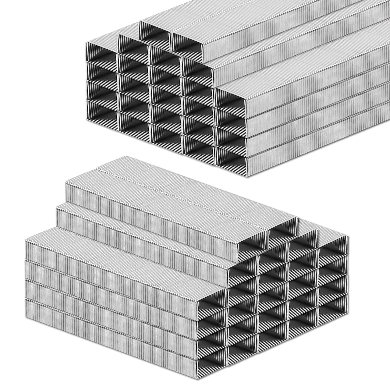 JIKIOU 10000 Staples, 6 mm Standard Staples, 100/Strip, 25 Sheets Capacity(24/6), Jam Free for Stapler Heavy Duty, Perfect for Home Office Supplies & Desktop