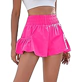 BMJL Womens High Waisted Shorts Athletic Running Shorts Workout Gym Quick Dry Flowy Shorts with Pockets