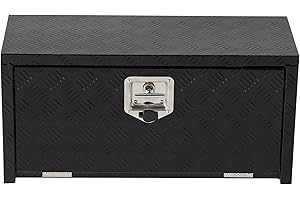 TrailBlaze Heavy Duty Aluminum Underbody Tool Box for Pickup Truck Bed, RV, Trailer – Waterproof, Lockable Black Storage Ches