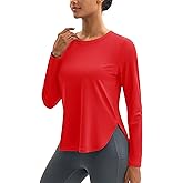MAGCOMSEN Women's Sun Shirts SPF Long Sleeve Workout Tops Athletic UV Protection UPF 80+ Quick Dry T Shirt