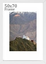 RUN HELIX 50x70cm Wood Frame with Plexiglass White