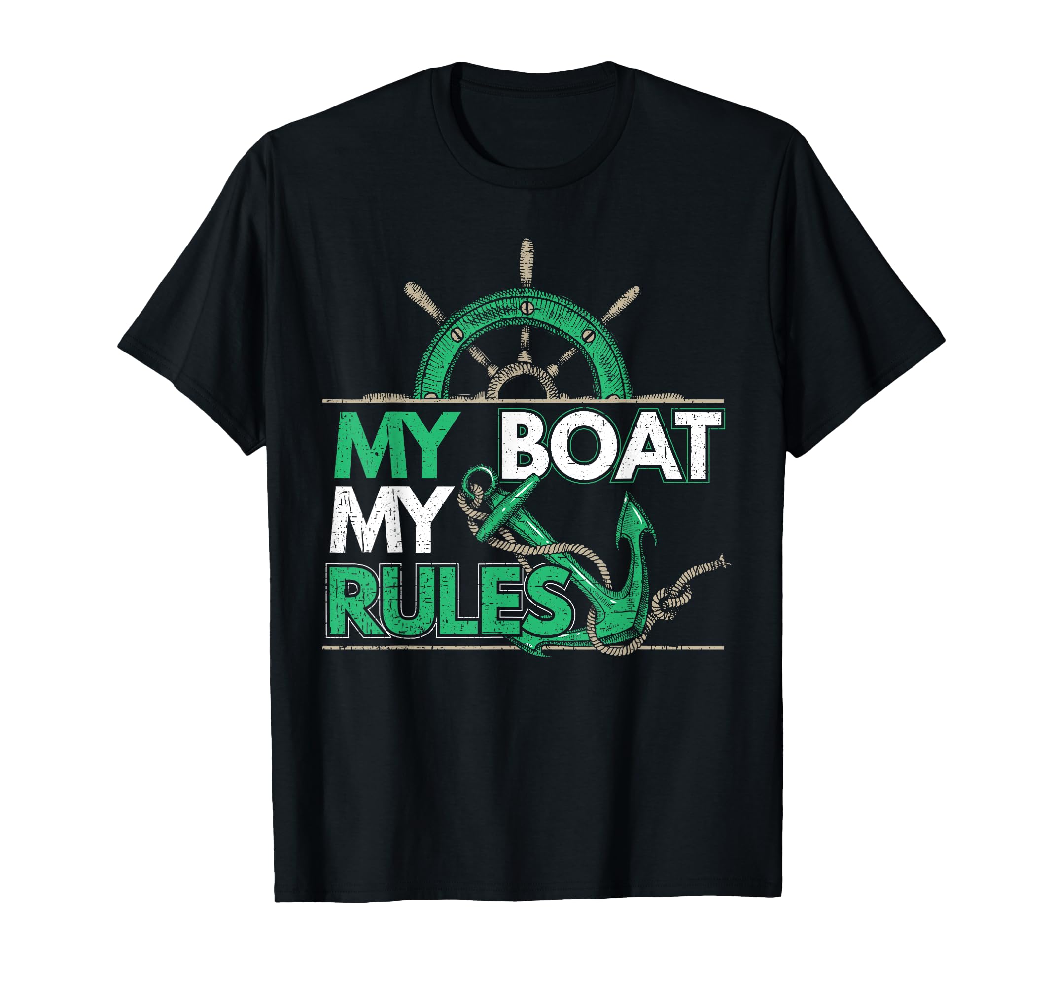 Mein Boot My Rules Sailing Boat Captain Sailing Sailor T-Shirt