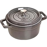 Staub Cast Iron 2.75-qt Round Cocotte - Graphite Grey, Made in France
