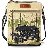 CHALA Double Pocket Xbody Women RFID Protected Canvas Crossody Purse with Adjustable Strap | Double Pocket, Xbody, RFID Protected, Adjustable Strap