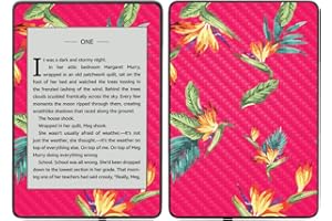 MIGHTY SKINS MightySkins Carbon Fiber Skin for Amazon Kindle Paperwhite 2018 (Waterproof Model) - Blue Petals | Protective, Durable Textured Carbon Fiber Finish | Easy to Apply, Remove| Made in The USA
