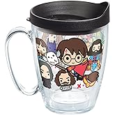 Tervis Harry Potter - Group Charms Tumbler with Wrap and Black Lid 16oz Mug, Clear