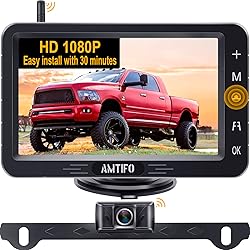 AMTIFO Wireless Backup Camera Touch Key - 5 Inch