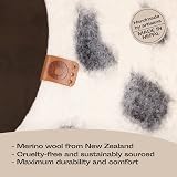 MEOWFIA Cat Cave – Premium Felt Cat Bed Handmade Merino Wool Large Snow Leopard view 3