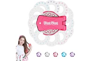 Hair Gem Stamper Kit with 360 Gems, FUNCYboo Bling Hair Jewels for Girls Decorating Hair Clothes Shoes