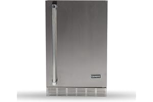 COYOTE OUTDOOR LIVING 21-Inch Outdoor Rated Compact Refrigerator, Right Hinge, 4.1 Cu. Ft, CBIR-R