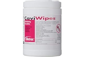 METREX CaviWipes Disinfectant Wipes – Surface Disinfecting Wipes for Professional Cleaning in Healthcare & Laboratory Settings – 160 Count per Canister, 12 Canisters/Case