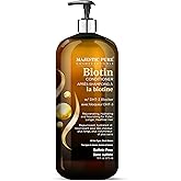 Majestic Pure Biotin Conditioner for Hair - Thickening & Volumizing, with DHT-3 Blocker, Keratin & Rosemary Oil, Sulfate Free