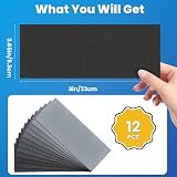 Aucenix 12pc Sandpaper Mixed Grits 120-2000 Wet Dry Waterproof Abrasive Sheets view 6