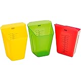 Kuhn Rikon Mise En Place Set, Red/Yellow/Green