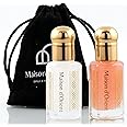 Maison d'Orient Tahara Collection 2x6mL | Pink Musk & White Musk Body Oil Perfume for Women | Arabian Perfume Oils | Arab Perfumes for Women (Perfumes Arabes de Mujer - Almizcle Blanco y Rosa)