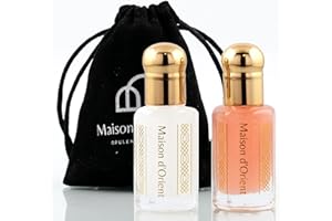 Maison d'Orient Musk Tahara Collection (White & Pink Musk) Arabian Alcohol Free Attar Perfume Oils - Vegan & Cruelty-Free fro