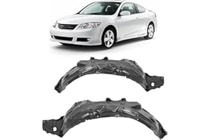 JMTAAT Front Inner Fender Liner Compatible with 2006-2011 Honda Civic Replace for HO1248134 HO1249134 74151SNAA00 74101SNAA00 Wheel Liner Splash Shields Guard w/o Insulation Foam Left + Right Side