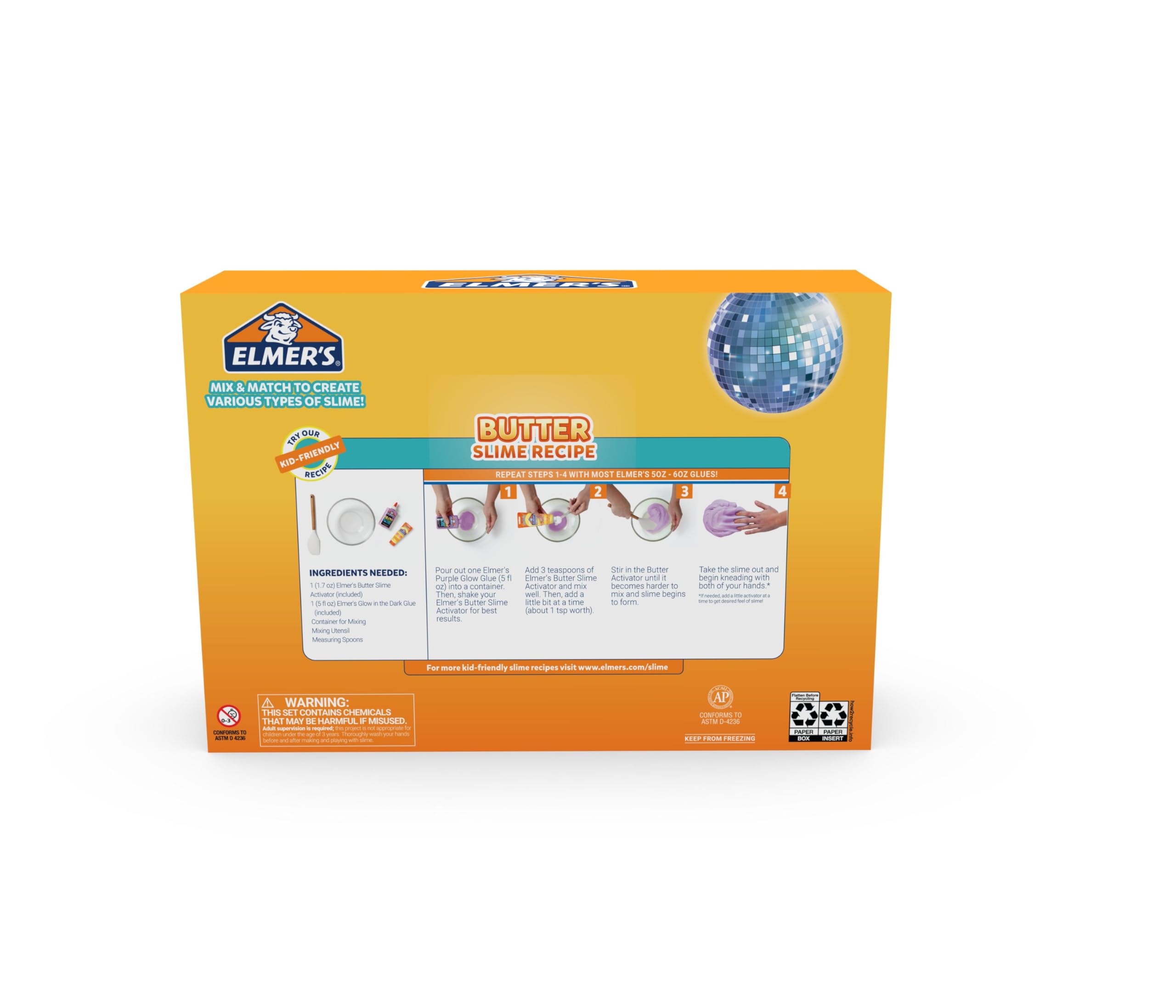 Elmer's Color Rush Slime Kit, Includes Liquid Glue, Activator, Makes Color Changing, Glow in The Dark, Butter Slime and More, 10 Piece Set - Perfect for Parties, Gift, Activity Time
