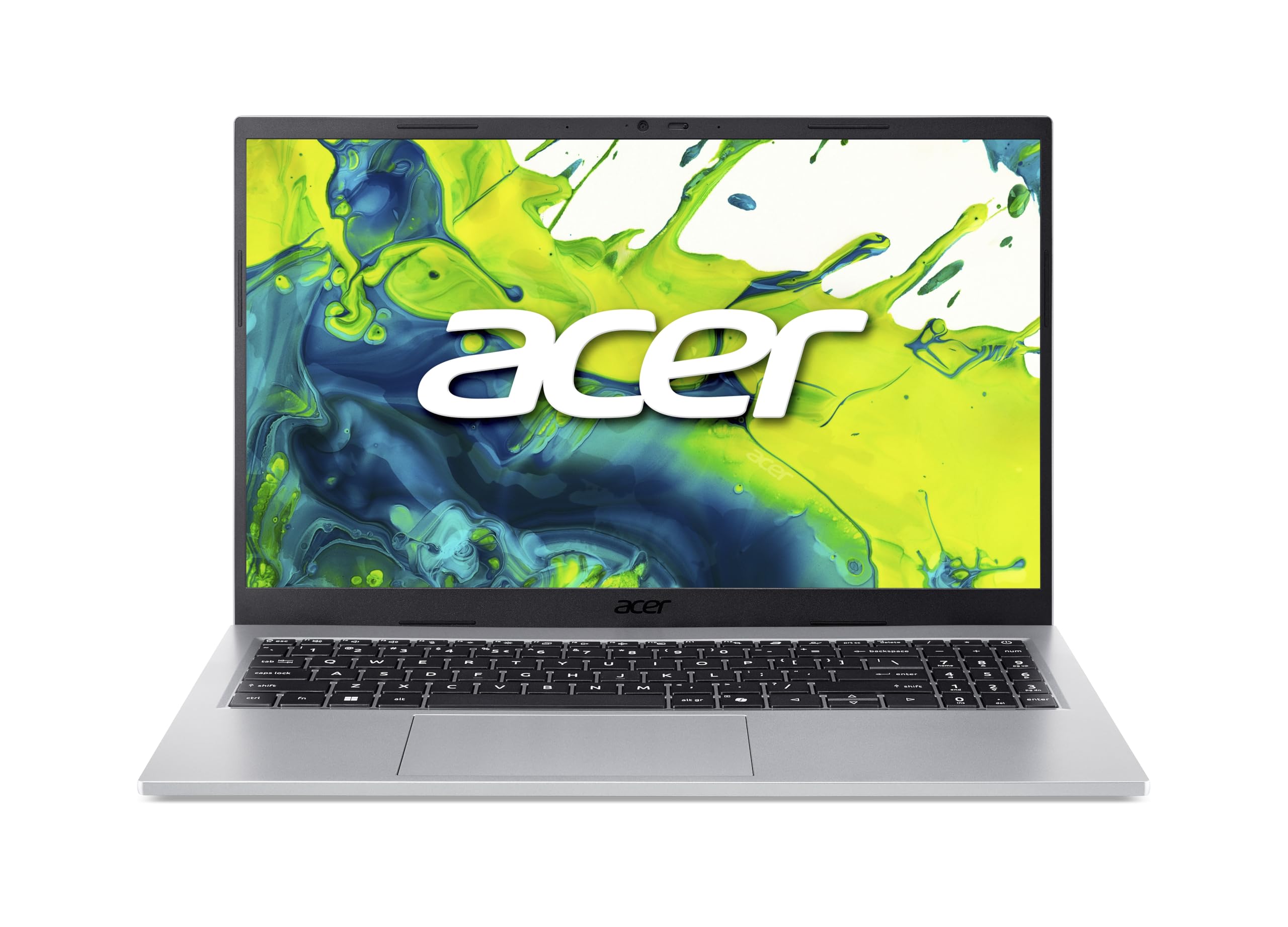 Acer Aspire Go 15 (AG15-72P-792F) Laptop, 15,6" FHD IPS Display, Intel Core 7 150U, 16 GB RAM, 1 TB SSD, Intel Grafik, Windows 11, QWERTZ Tastatur, Silber