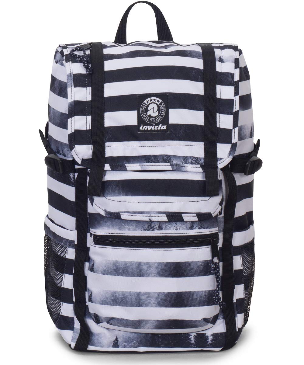 Invicta S.P.A. Zaino - Triko - Bianco Nero - Tasca Porta Pc Padded - 27 L -