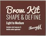 Barry M Cosmetics Brow Kit Medium 3-Step Shaping Defining Highlighting Tool view 3