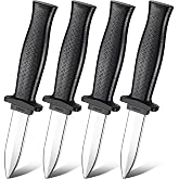Sumind 4 Pcs Retractable Fake Knife Prop Dagger Magic Toy,Retro Style | Retractable Plastic Blade Trick, Dagger for Halloween Pranks and Magic Shows, Disappearing Knife Gag Toy for Fools Day